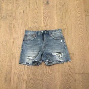 Madewell high-rise denim shorts